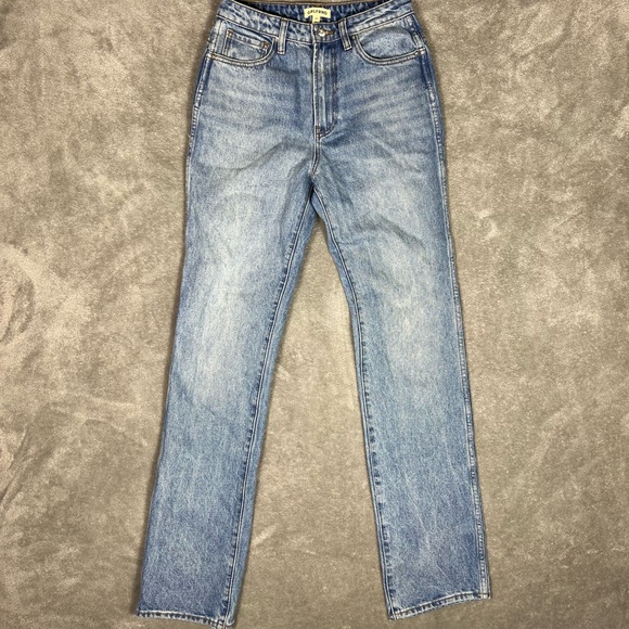 Revolve Jeans Womens 27 GRLFRND The Sara Super High Rise Slim Straight Denim - Picture 2 of 11